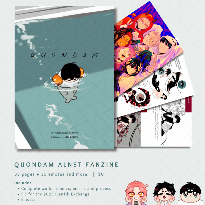 Quondam an Alien Stage Fanzine. Contains a large amount of sealvan and merfolk/ merms.